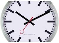 EUROTIME Wanduhr EUROTIME 53820-05 Funk Wanduhr 30 cm Schwarz