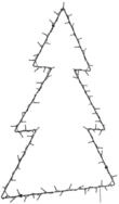 vidaXL Au&szlig;en-Wandleuchte, Weihnachtsbeleuchtung Weihnachtsbaum-Silhouette 115 LEDs