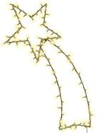 vidaXL Weihnachtsfigur Weihnachtsbeleuchtung Sternschnuppen-Silhouette 115 LEDs (1