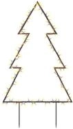vidaXL Dekolicht 62 x 90 cm Weihnachtsbaum mit Erdspie&szlig;en und 115 LEDs 90 cm