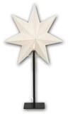 STAR TRADING LED Dekoobjekt Standstern "Frozen" creme, E14 230V, 35x55cm