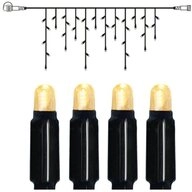 STAR TRADING LED-Lichterkette 42-flammig, schwarz, Eiszapfen, warmwei&szlig;, 60lm,