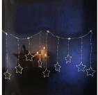 MARELIDA LED-Lichtervorhang Sterne Fensterbeleuchtung Weihnachtsbeleuchtung...