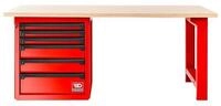 Facom Werkbank Facom RWS Werkbank 2m + Holzplatte, rot