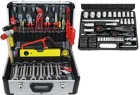 FAMEX Werkzeugset 423-47 Profi Alu Werkzeugkoffer gef&uuml;llt mit Werkzeug, (170-tlg)