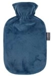 Fashy W&auml;rmflasche W&auml;rmflasche mit Bezug Flauschbezug Nicki Velour Blau...