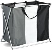 Zeller Present W&auml;schesortierer, 3 F&auml;cher, Polyester/Aluminium