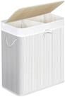 SONGMICS W&auml;schekorb 2 F&auml;cher, 100 L W&auml;schesammler, faltbar, Waschk&uuml;che, 52...
