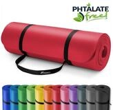 TRESKO Gymnastikmatte rutschfest mit Tragegurt Sportmatte gepolstert, Yogamatte