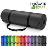 TRESKO Gymnastikmatte rutschfest mit Tragegurt Sportmatte gepolstert, Yogamatte
