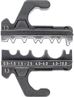 Knipex Kabelschere Crimpeinsatz f&uuml;r unisolierte Kabelschuhe + Steckverbinder...