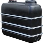 Graf Regentonne Raumspartank 2000 Liter schwarz aus lebensmittelechten PE
