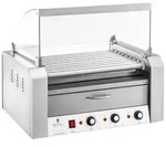 Royal Catering Elektrogrill Hot Dog Grill 2 Zonen Edelstahl Rollengrill