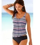 s.Oliver Oversize-Tankini mit sch&ouml;nem Bord&uuml;rendruck