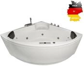 Basera&reg; Whirlpool-Badewanne CLASSIC Indoor Eck-Whirlpool Badewanne Futuna 140...