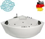 Basera&reg; Whirlpool-Badewanne PREMIUM Indoor Eck-Whirlpool Badewanne Futuna 140...