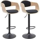 CLP Barhocker Kingston (Set, 2er), drehbar und stufenlos h&ouml;henverstellbar