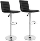 tectake Barhocker 2er Set Barhocker, gepolstert mit R&uuml;ckenlehne