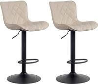 CLP Barhocker Emma (Set, 2er), mit Fu&szlig;st&uuml;tze, h&ouml;henverstellbar