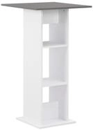 vidaXL Esstisch Bartisch Wei&szlig; und Anthrazitgrau 60x60x110 cm (1-St)