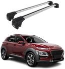 OMAC Dachtr&auml;ger Grundt&auml;ger f&uuml;r Hyundai Kona 2017-2023 75kg Aluminium Silber 2 tlg