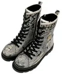 DOGO Gisele Schn&uuml;rstiefel Boots Spooky Town Damen Stiefeletten Stiefelette
