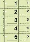 Avery Zweckform Formularblock Garderobennummern A6 farbig sortiert 100 Blatt /...