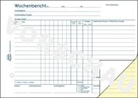 Avery Zweckform Formularblock Formularbuch Wochenbericht A5 VE=2x50 Blatt