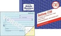 Avery Zweckform Formularblock AVERY Zweckform Formularbuch "Quittung", SD, A6...