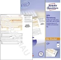 Avery Zweckform Formularblock Avery-Zweckform &Uuml;berweisung Formular SEPA-&Uuml;berweisung