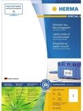 HERMA Etikett 10738 HERMA Universal-Etiketten Recycling, 210 x 297 mm, 80 Blatt