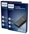 Philips FM25SS030P/20 externe SSD (250GB) 1.8" 540 MB/S Lesegeschwindigkeit, 520 MB/S