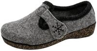 Fischer-Markenschuh Conny Hausschuh aus Wollfilz, rutschhemmende Gummi-Laufsohle,