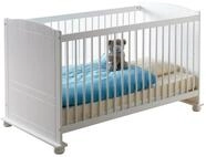 Ticaa Babybett Babybett Gitterbett Adam Kiefer Wei&szlig;