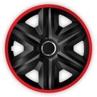 NRM Radkappe FAST LUX 16 Zoll in Rot, 16 in Zoll, (4-St) Radzierblenden f&uuml;r