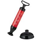relaxdays Rohrreinigungspumpe Abflussreiniger Pumpe, L: 15 cm schwarz