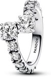 Pandora Fingerring Pandora Glitzernder &Uuml;berlappender Band-Ring 193149C01 Damenring