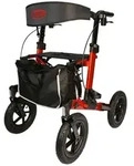 Antar Rollator Outdoor Aluminium Rollator mit Luftbereifung zusammenklappbar,