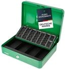 HMF Geldkassette Abschlie&szlig;bare Bargeldkasse mit M&uuml;nzz&auml;hlbrett und 4