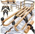 KESSER Schlitten, Holzschlitten Premium Kinderschlitten Faltschlitten max. bis...