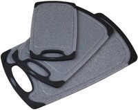 KESPER&reg; Schneidebrett Brett mit "RUTSCH-STOPP", Kunststoff, (Set, 3-St)
