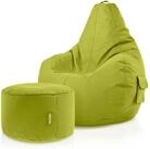 Green Bean Sitzsack Gaming Sitzsack + Hocker Cozy+Cube (Gaming Chair mit...