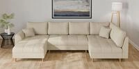 Home affaire Wohnlandschaft CHARRE U-Form mit Ottomane, Ma&szlig;e B/T/H: 310/161/81...