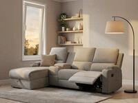 OTTO home Ecksofa NAPORI Struktur, Multimediasofa, 3er Kinosessel XXL, L-Form,