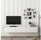 en.casa TV-Schrank &raquo;Vihti&laquo; Fernsehschrank 180x31x29,5cm Wei&szlig;