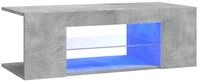 vidaXL TV-Schrank NA TV-Schrank mit LED Leuchten Betongrau 90x39x30 cm Lowboard