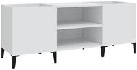 vidaXL TV-Schrank 121 x 38 x 48 cm Plattenschrank Wei&szlig; 121x38x48 cm Spanplatte