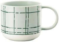 Thomas Porzellan Becher FUN Karo light Becher mit Henkel 0,49l, Porzellan