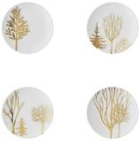 Rosenthal Brotteller TAC Gropius Festive Celebration Trees Brotteller 10cm Set4, Sets