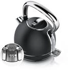 Arendo Wasserkocher Edelstahl Retro Vintage Wasserkessel mit...